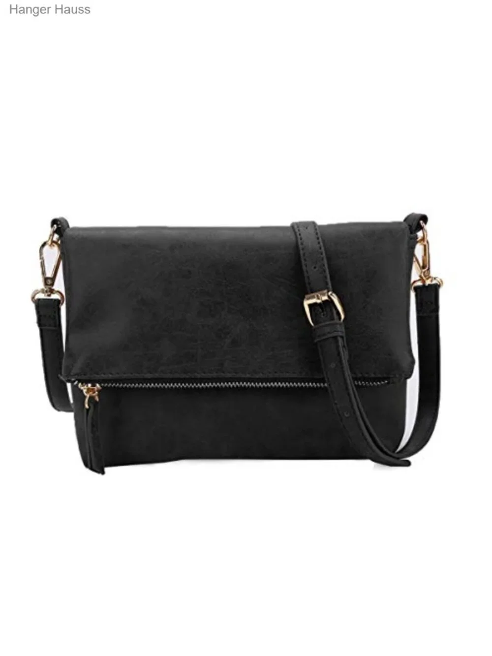 Crossbody Bag Wristlet Purse Detachable Adjustable Strap Vegan PU Leather